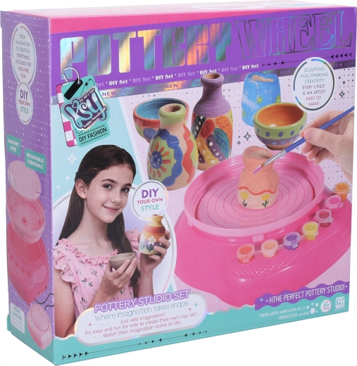 Torno de alfarería infantil con set de accesorios
