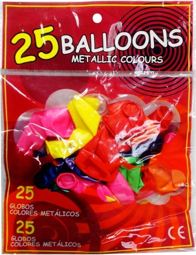 Globos metálicos 25 uds