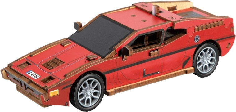 2Kids Toys rompecabezas 3D de madera coche deportivo rojo
