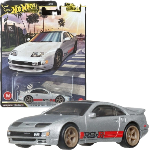 Hot Wheels Premium Boulevard Nissan 300ZX Twin Turbo 1:64, modelo de metal 7 cm
