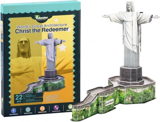 Puzzle 3D Estatua del Cristo Redentor 22 piezas