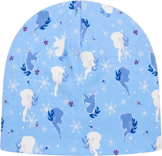 Gorro infantil de algodón Frozen turquesa