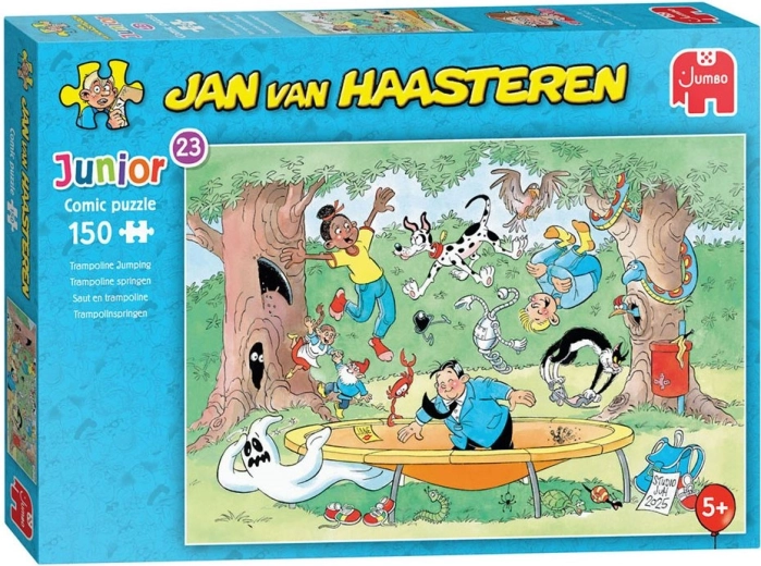JUMBO puzzle Jan van Haasteren Junior: Saltando en el trampolín, 150 piezas
