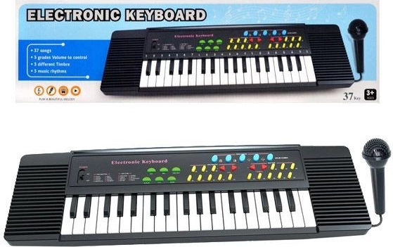 Teclado electrónico infantil con micrófono (37 teclas) - 1 unidad