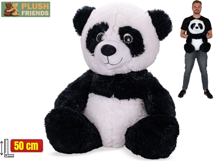 Plush Friends panda de peluche 50 cm (sentada)