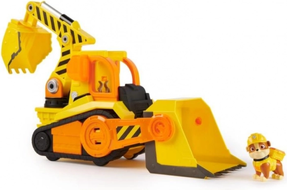 Bulldozer deluxe con luces y sonidos con figura – PATRULLA CANINA RUBBLE Y SU PANDILLA