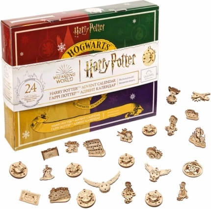 Ugears rompecabezas mecánico 3D de madera Harry Potter Calendario de Adviento