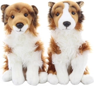 Collie de peluche 30 cm