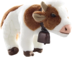 Vaquita de peluche con campanita 25 cm