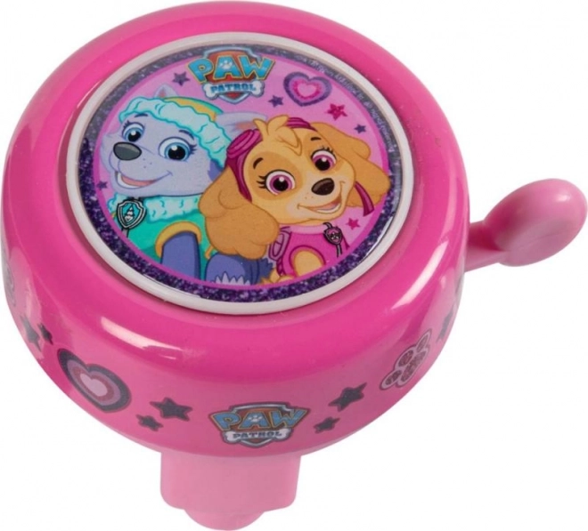 Timbre de bicicleta infantil Paw Patrol rosa