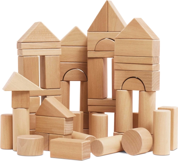 Le Toy Van bloques de madera natural 60 uds.