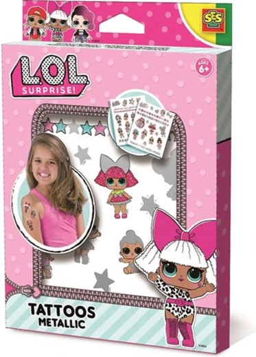 SES L.O.L. Surprise! tatuajes metalizados
