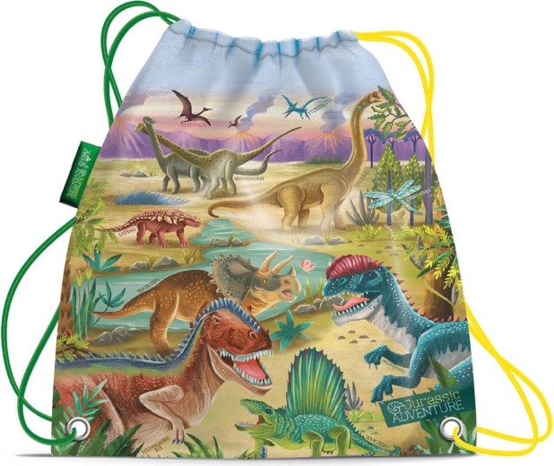 Bolsa de cordón para la espalda para la merienda Jurassic Adventure
