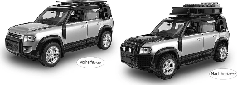 Modelo metálico Land Rover Defender 110 1:43 plateado