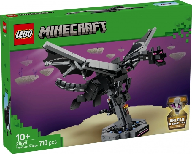 LEGO Minecraft Dragón de Ender – modelo construible con alas batientes
