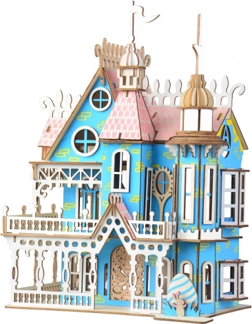 Woodcraft rompecabezas 3D de madera villa de cuento de hadas