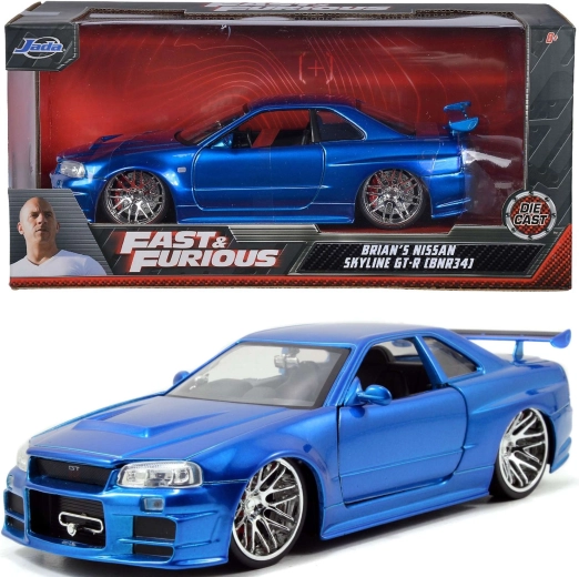 Modelo de coche NISSAN Skyline Fast & Furious 19 cm
