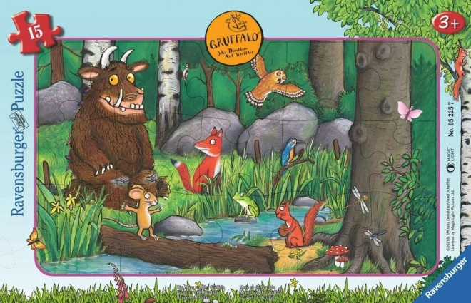Puzzle Ratón y Gruffalo de Ravensburger, 15 piezas
