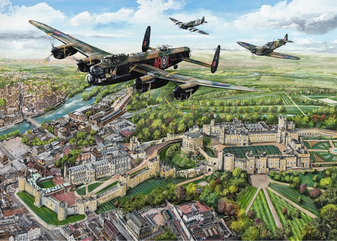 Puzzle Vista aérea de Windsor, 1000 piezas GIBSONS