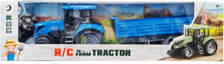 Tractor con remolque por control remoto