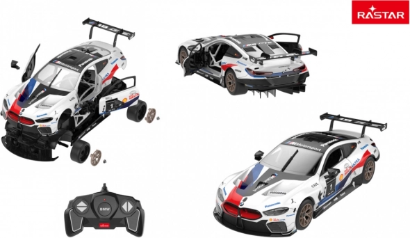 Rastar kit de construcción RC BMW M8 GTE 1:18