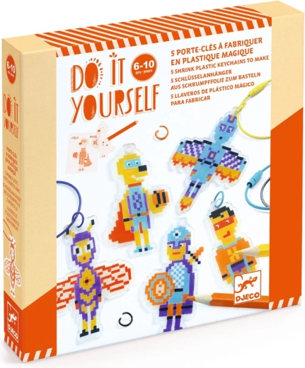 Djeco DIY kit creativo Héroes Pixel
