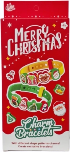Kit creativo de cuentas navideñas para fabricar pulseras