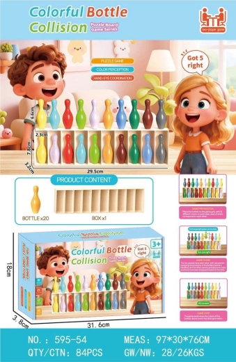 Juego: adivina el color de las botellitas