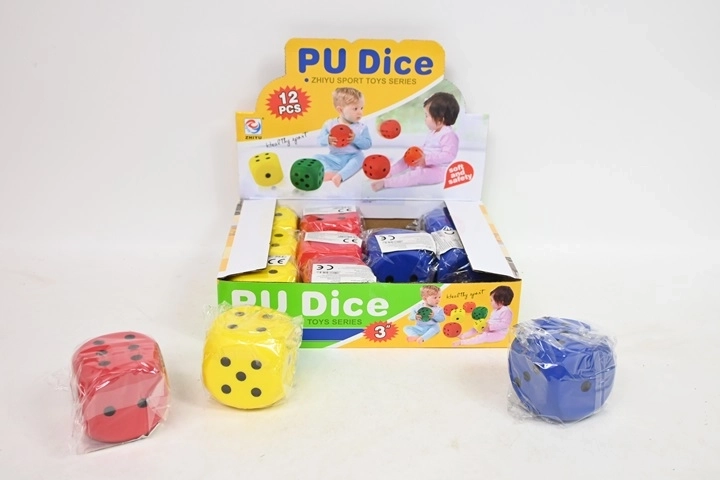 Dado de juego blando 6 × 6 cm