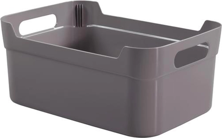 Cesta de almacenamiento de plástico 34 × 24 × 14 cm – mix de colores