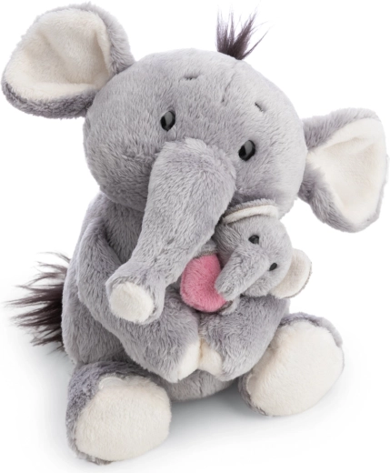 Nici elefante de peluche con cría little & me