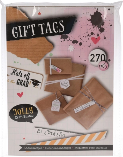 Etiquetas de regalo 22,5 × 16,5 cm, 30 hojas, 6 diseños