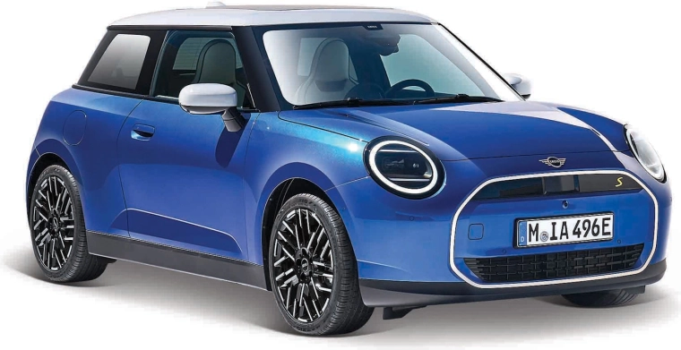 Modelo de coche Maisto Special Edition Mini Cooper SE 1:24 azul