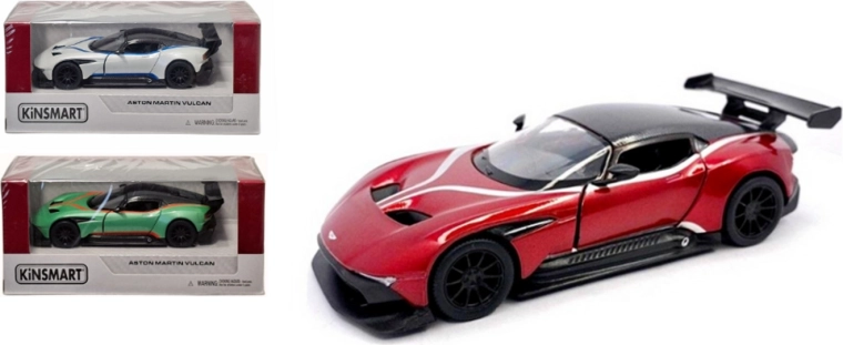 Kinsmart Aston Martin Vulcan 1:38 – modelo de coche metálico con propulsión pull-back