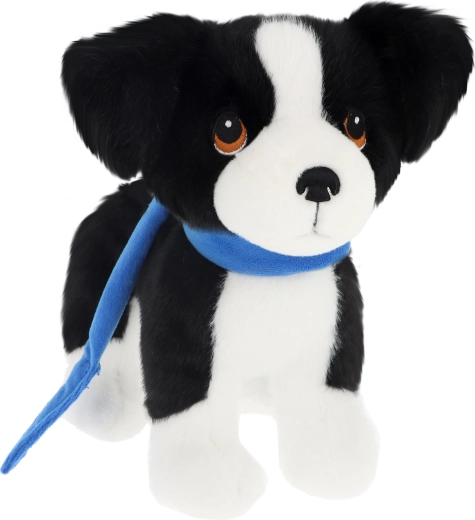 Keeleco cachorro de peluche border collie con correa 23 cm