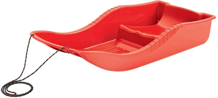 Trineo Boby Snow rojo - 1 unidad