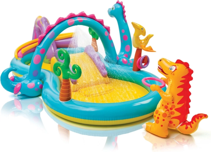Centro de juegos acuático hinchable Dinosaurios Intex