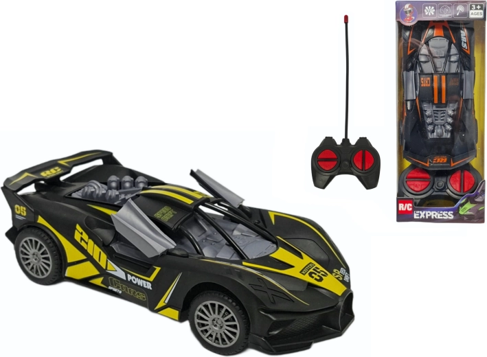 Coche deportivo teledirigido con puertas abatibles