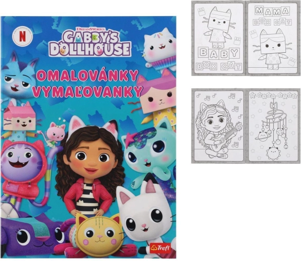 Libro para colorear Gabby's Dollhouse 20 × 27,5 cm