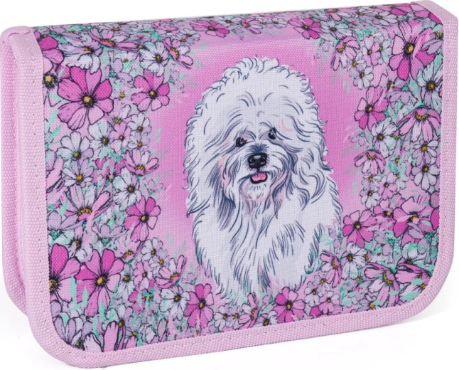 Bagmaster lumi estuche escolar de dos solapas con perrito