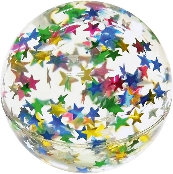 Pelota saltarina con estrellitas