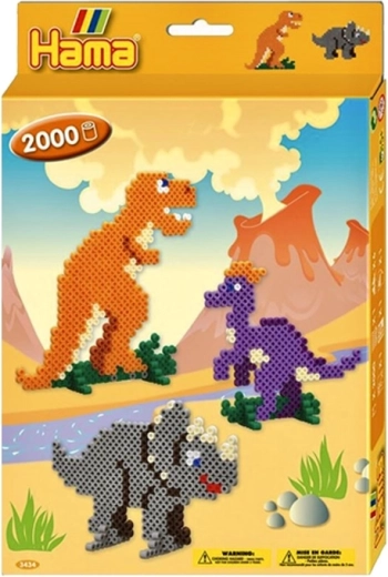 Cuentas para planchar caja regalo Dino