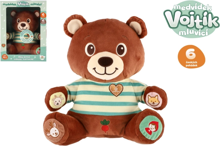 Osito de peluche parlante Vojtík con cuentos checos
