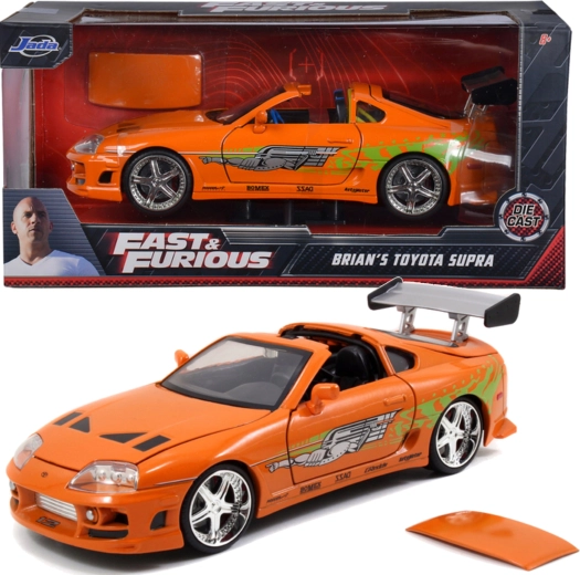 Toyota Supra Fast & Furious modelo metálico 19 cm