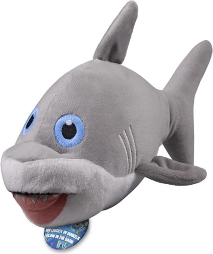 Peluche de tiburón que brilla en la oscuridad 20 cm - 1 pieza