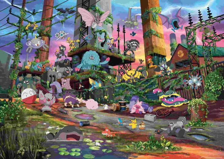 Puzzle Ravensburger Pokémon Breakout 2, 1000 piezas