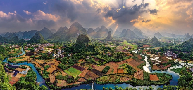 Puzzle panorámico GIBSONS paisaje imponente (636 piezas)
