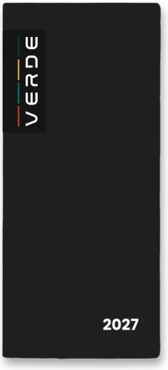 Agenda mensual en funda de PVC 2027 black
