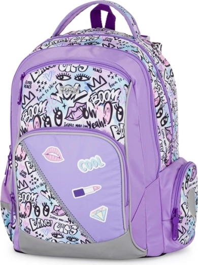 Mochila escolar Oxy Go Funny Girl morada 22 l