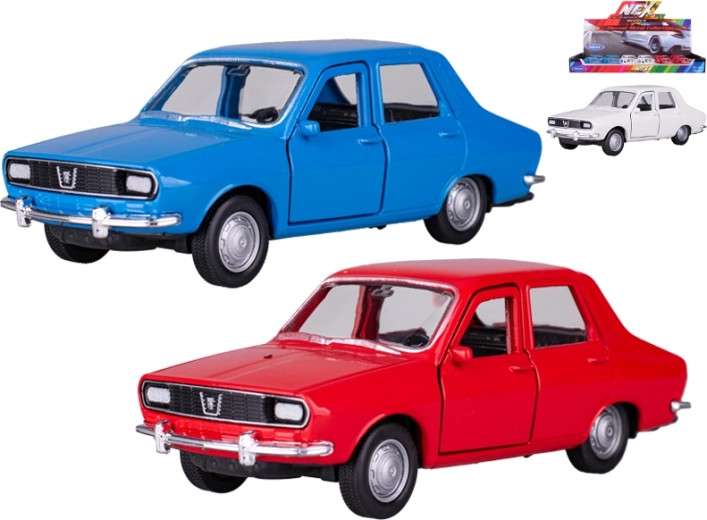 Modelo de metal del coche Dacia 1300 1:34 Welly con mecanismo de retroceso